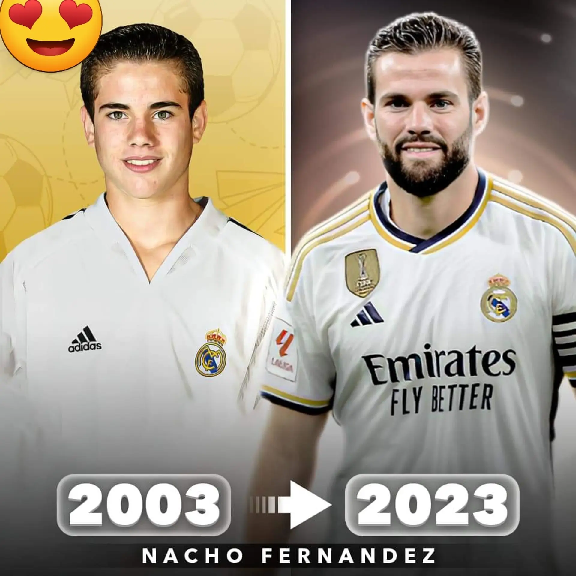 The only CLUB 33-years-old Nacho Fernández has ever played for is REAL MADRID 🤯👏