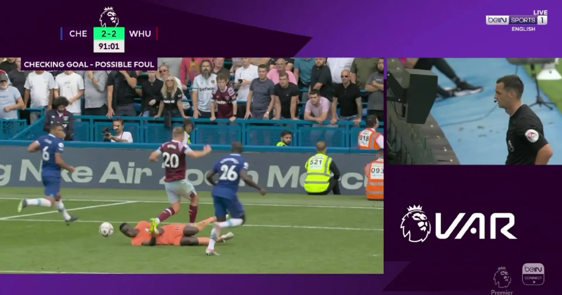 'Is this what heaven feels like?': Chelsea fans saying same thing after VAR rules out West Ham leveller