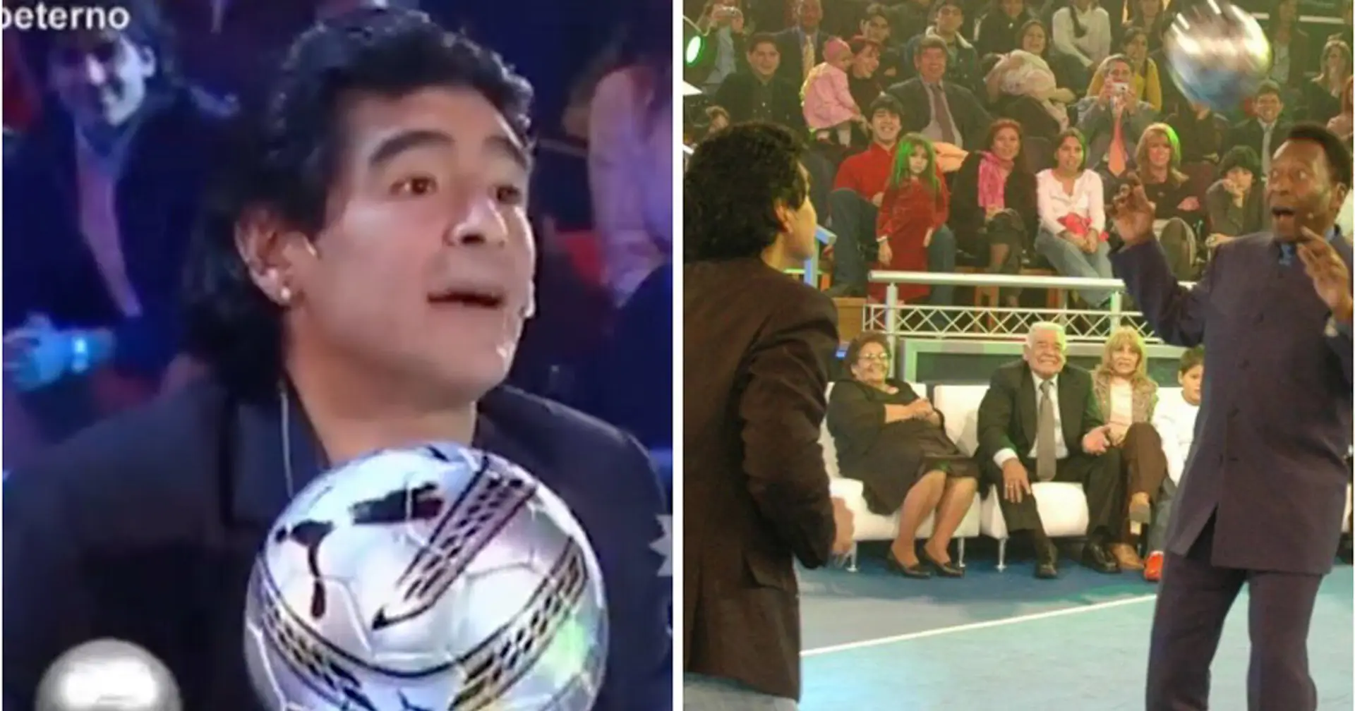 "Ich habe immer davon geträumt, den Ball mit dir zu jonglieren": Das legendäre Treffen von Pelé und Maradona im Fernsehen