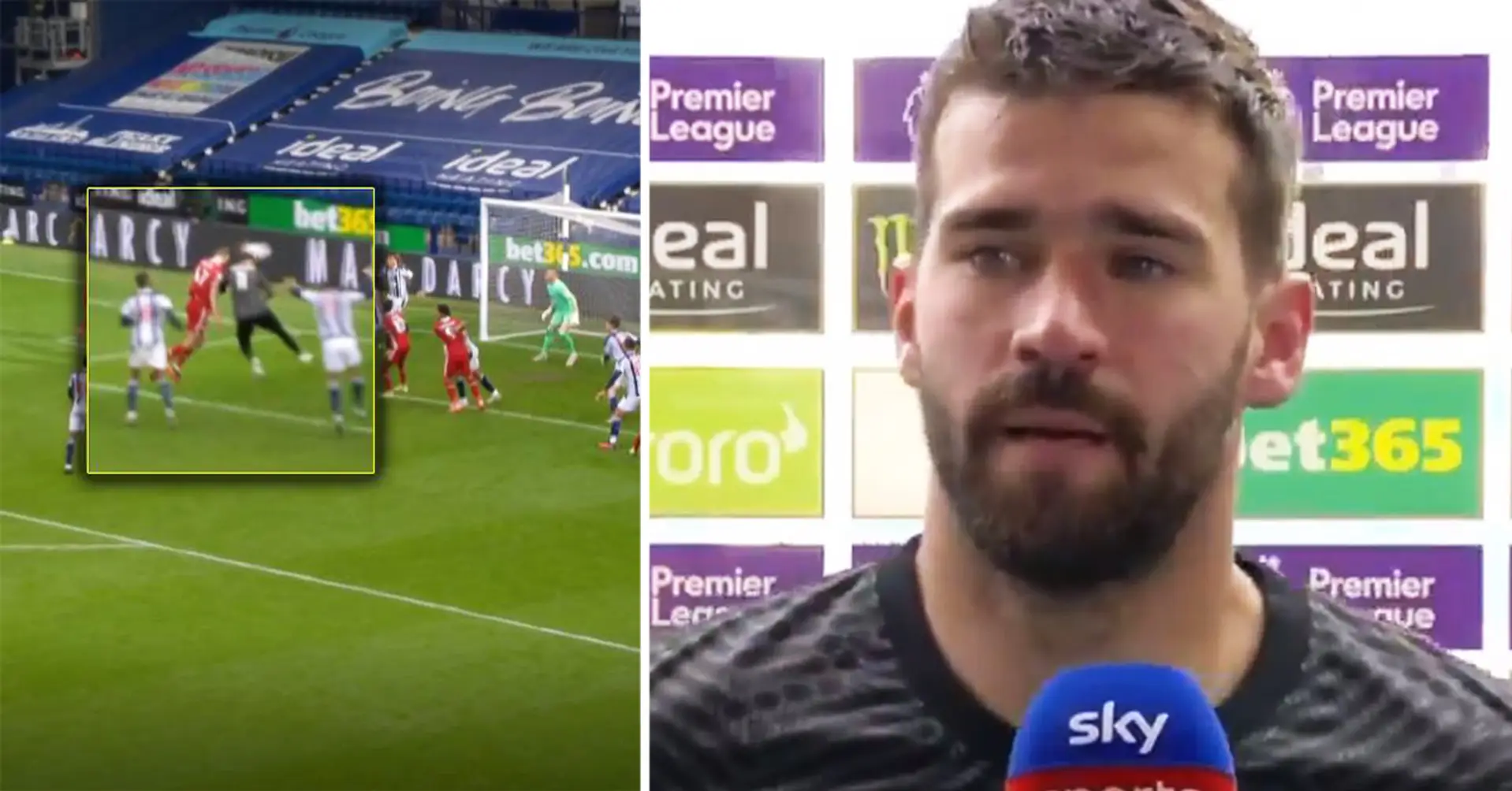 Alisson’s first interview after scoring unbelievable last-minute winning goal for Liverpool