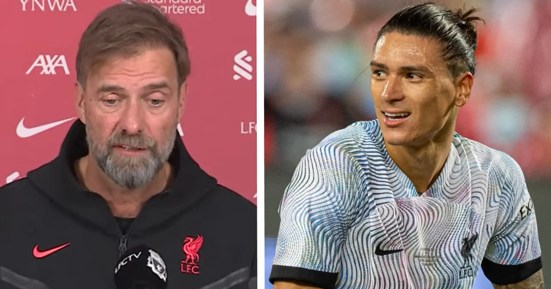 Jurgen Klopp provides fitness update on Nunez and 3 more players ahead of Brighton game