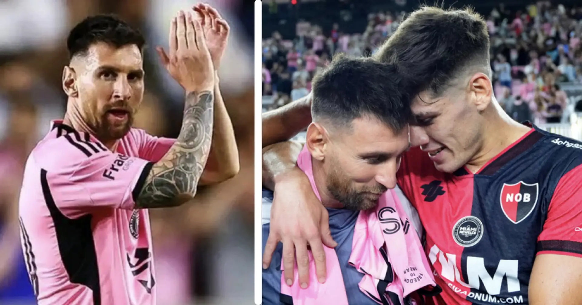 Die 8 besten Bilder, wie Messi zum ersten Mal in seiner Karriere auf seinen Kindheitsverein trifft