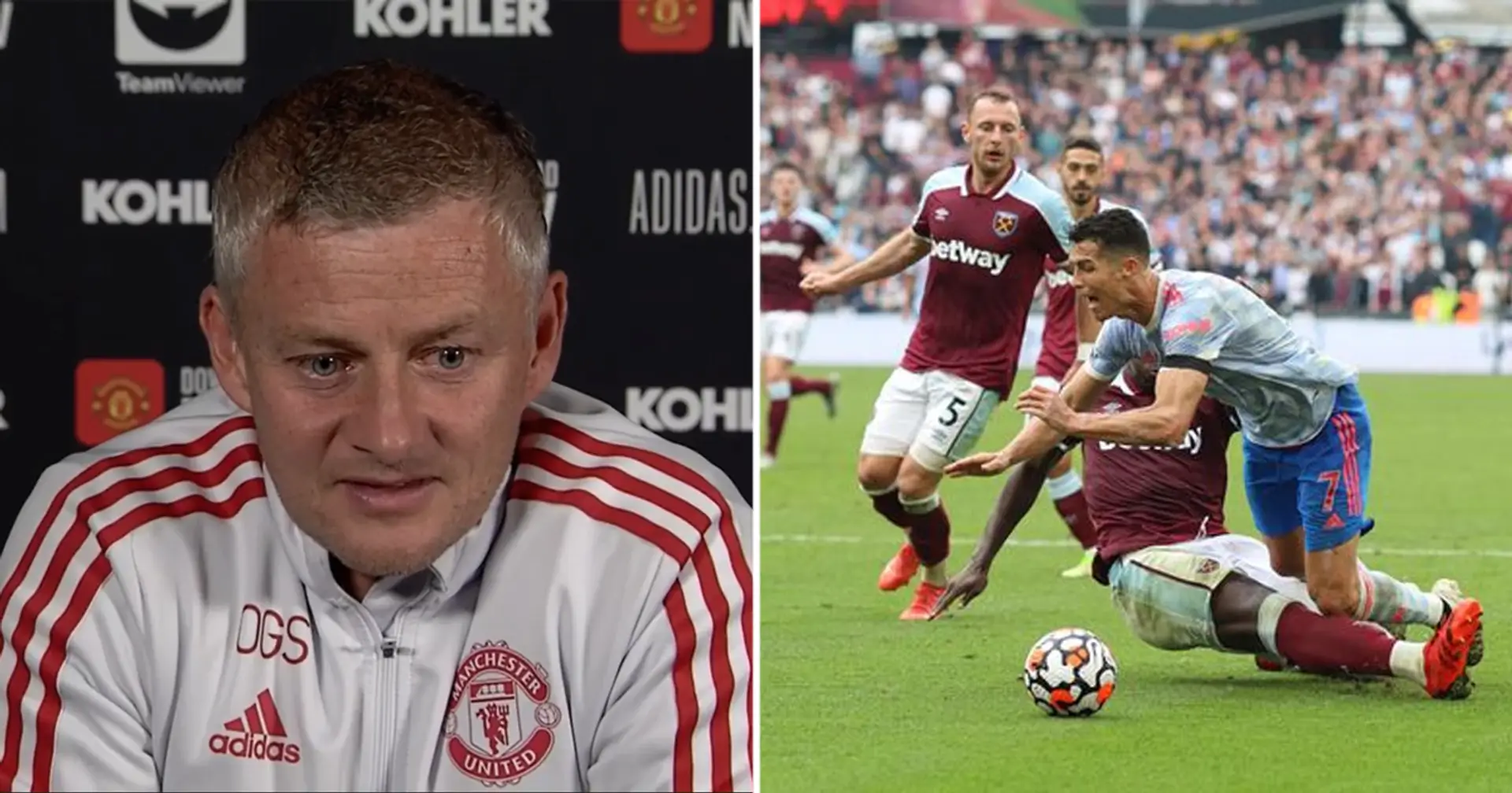 Solskjaer fears Ronaldo 'never going to get a penalty' after West Ham controversies