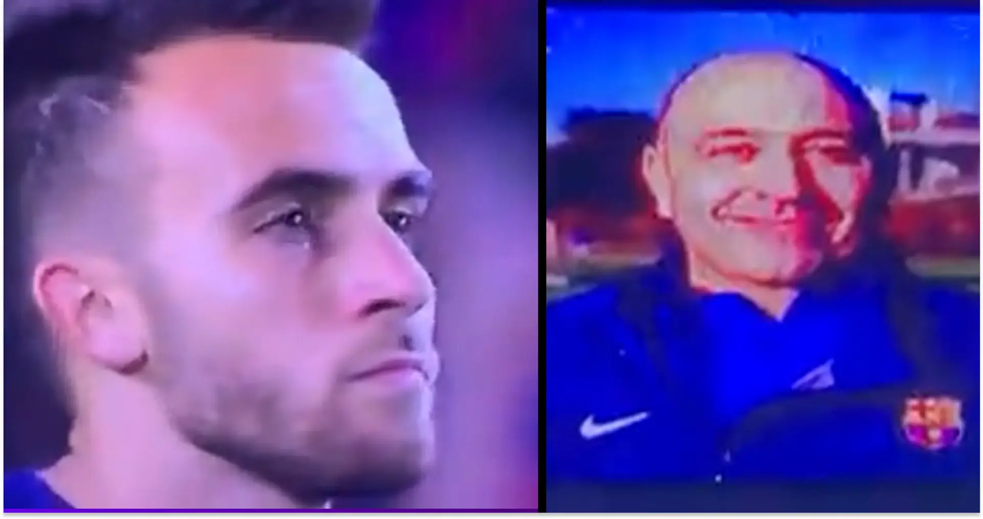 Repéré: Eric Garcia en larmes alors que le Barça respecte une minute de silence pour l'ancien entraîneur des jeunes