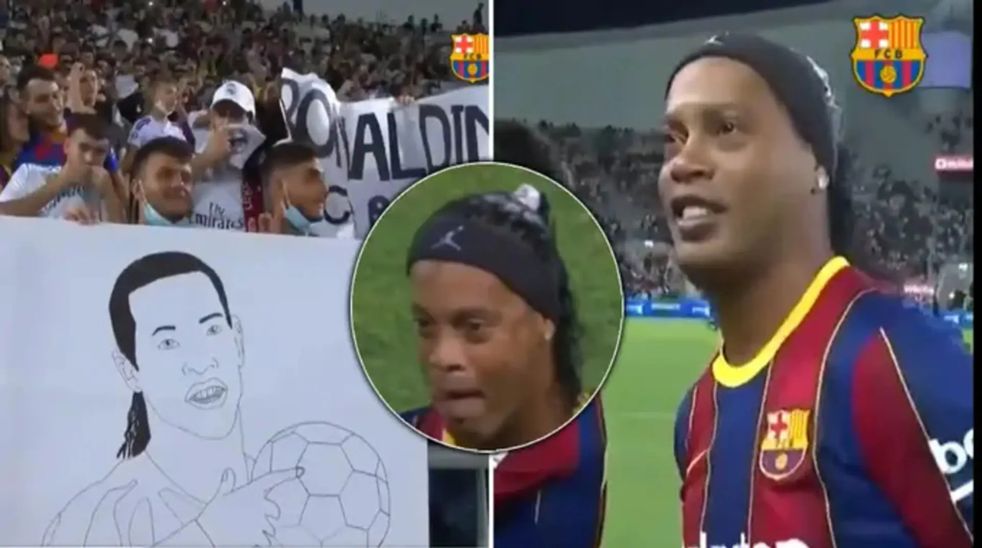 Ronaldinho recibió la bienvenida real en Tel Aviv antes del partido de las leyendas del Barça-Real Madrid