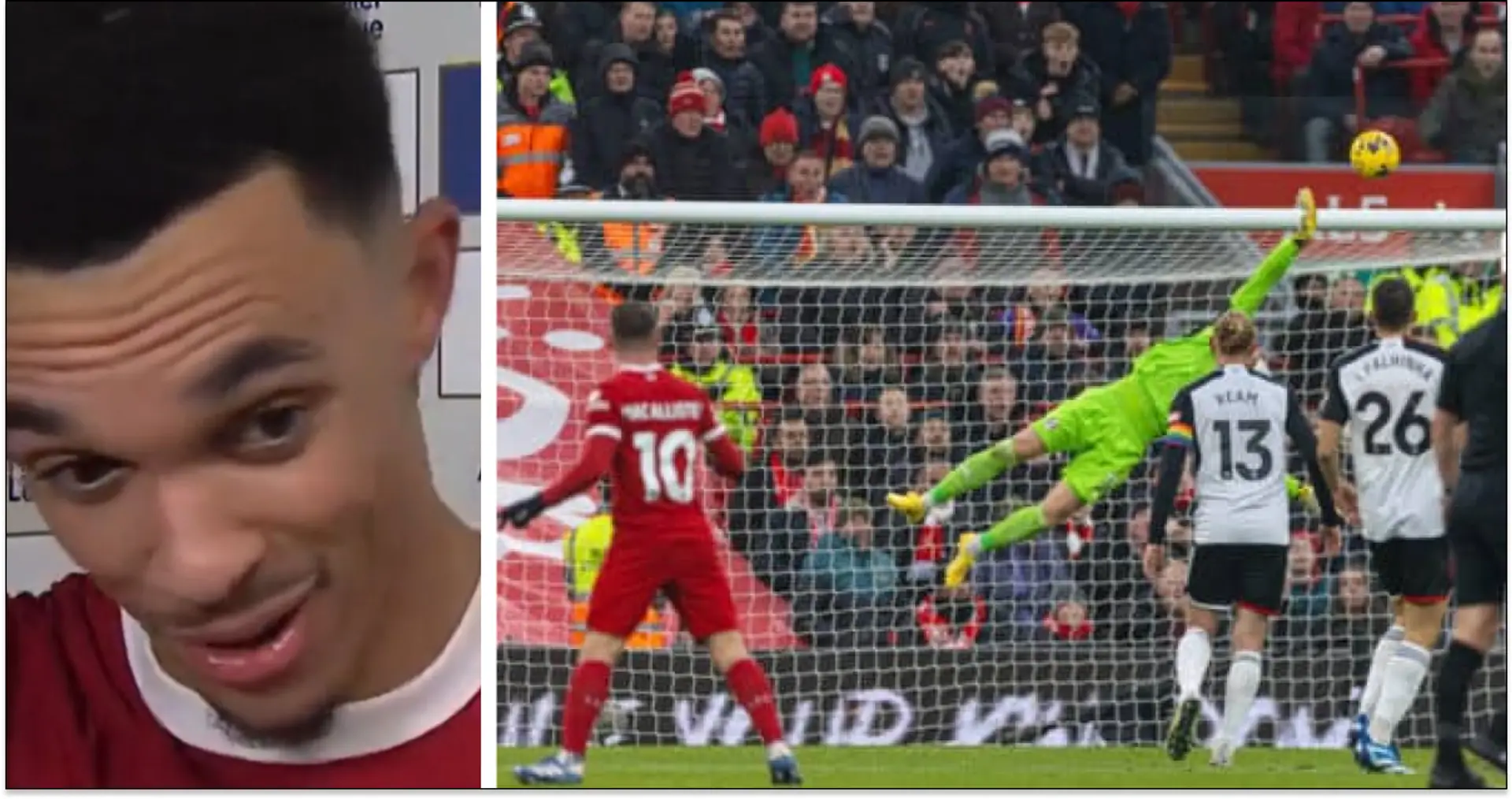 Trent: 'I'm thinking I could get Goal of the Month, 20 minutes later Macca laces into top bins like that!'