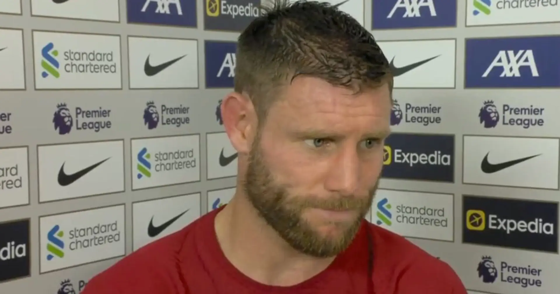 James Milner on Palace draw: 'Desire and fight was there, maybe not creativity'