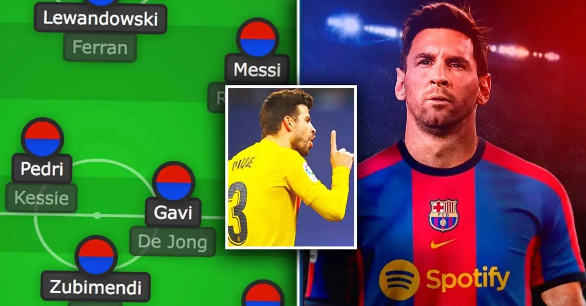 Ohne Pique, aber mit Messi: So könnte Barcelonas Startelf im Jahr 2023 aussehen