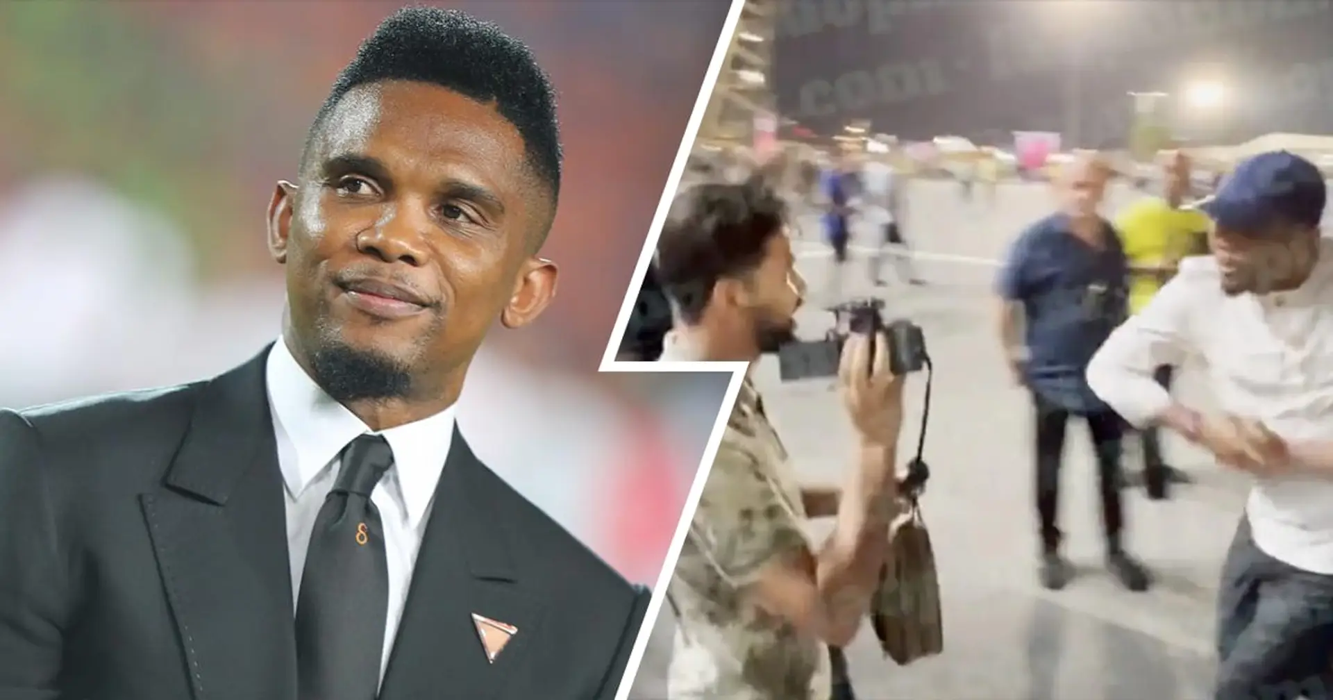 Eto'o verprügelte einen Mann nach dem Spiel zwischen Brasilien und Südkorea in Katar