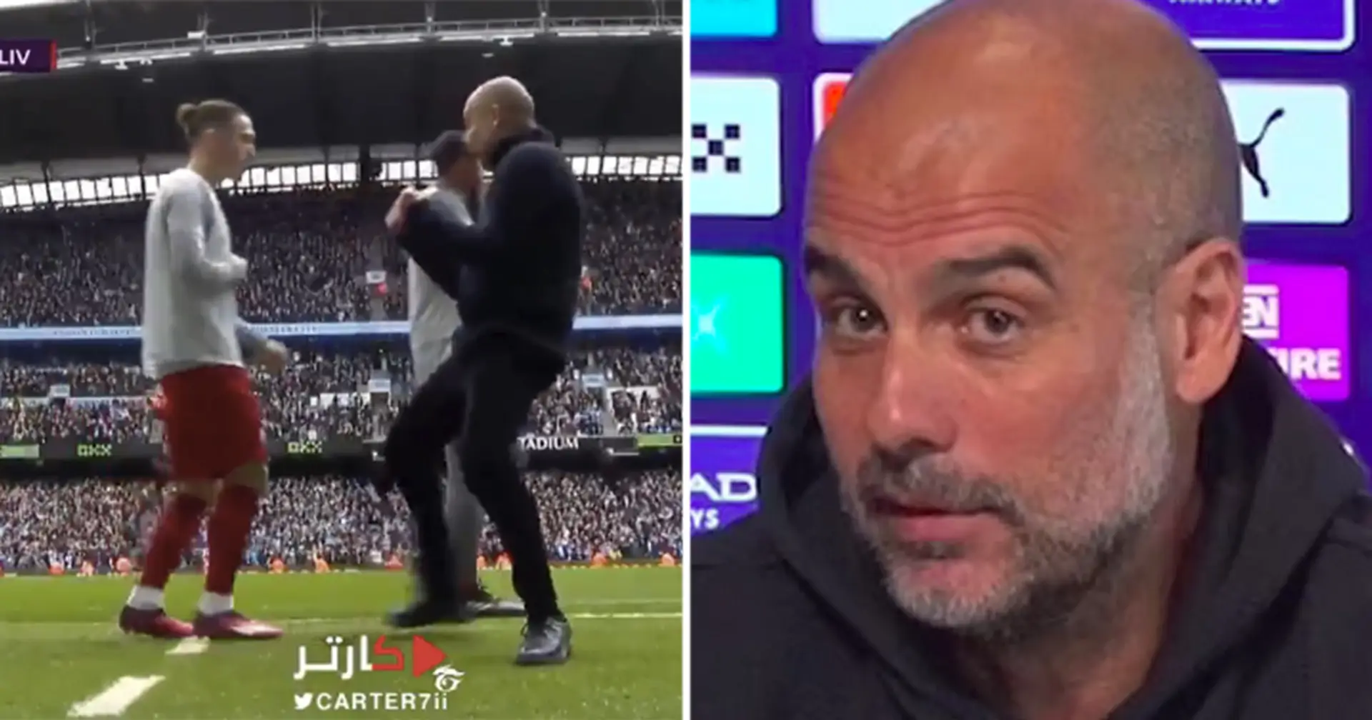 'Do you think it was a lack of respect?': Guardiola opens up on celebrating in front of Liverpool players