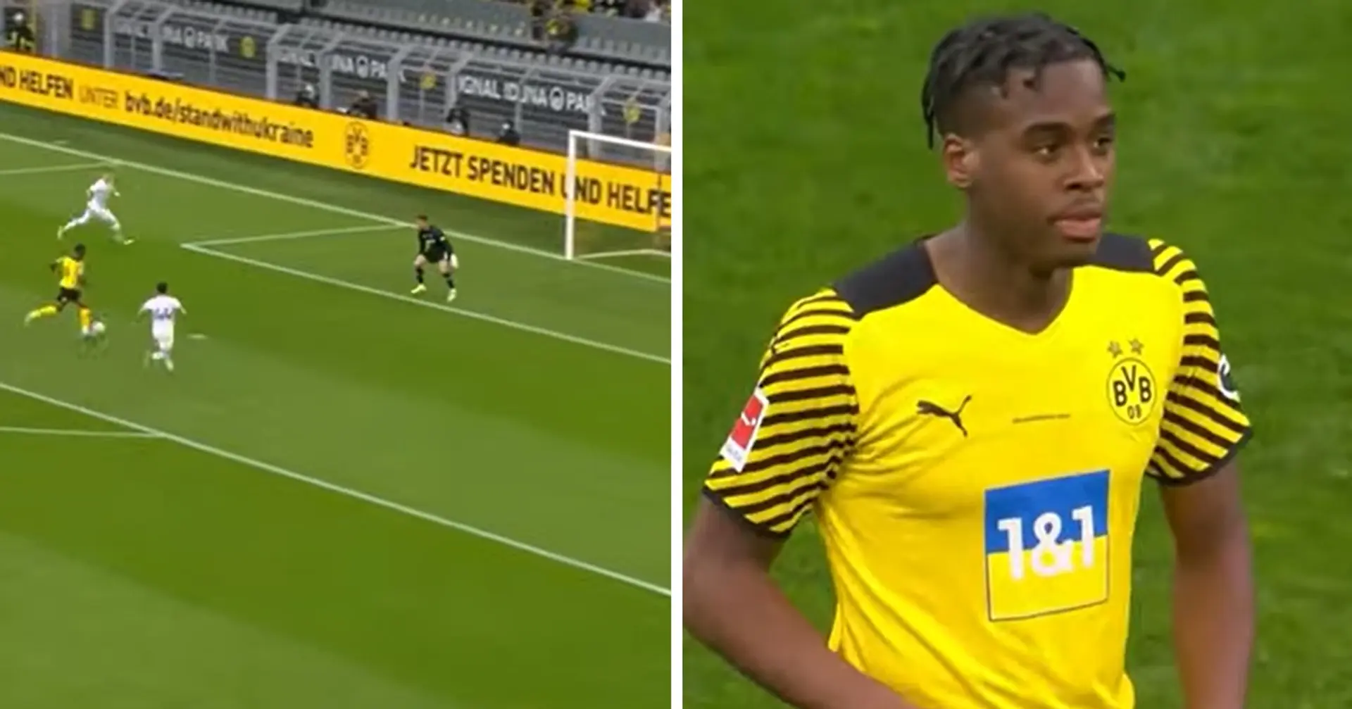 Jamie Bynoe-Gittens erzielt sein erstes Tor für Borussia Dortmund!
