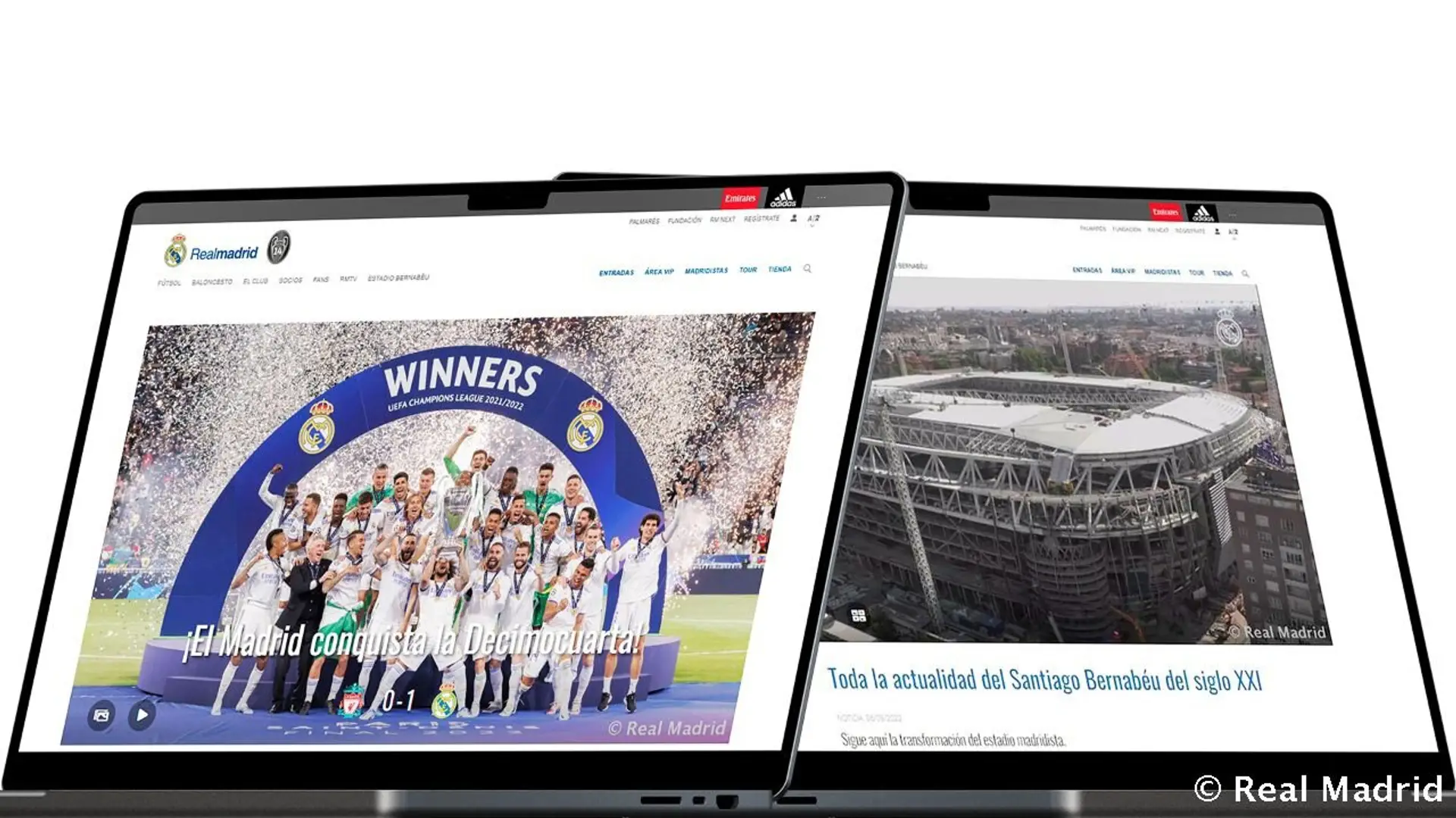 Die offizielle Website von Real Madrid ist die meistbesuchte der Welt unter den Fußballvereinen