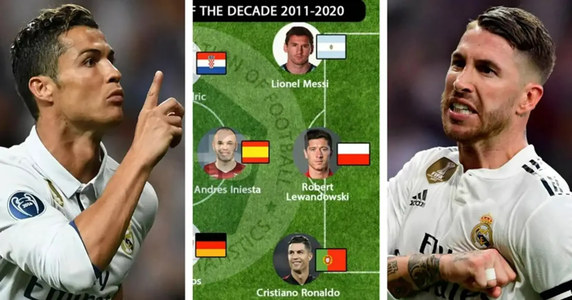 Revelado el Equipo de la Década de la IFFHS: 5 leyendas del Madrid en el once ideal