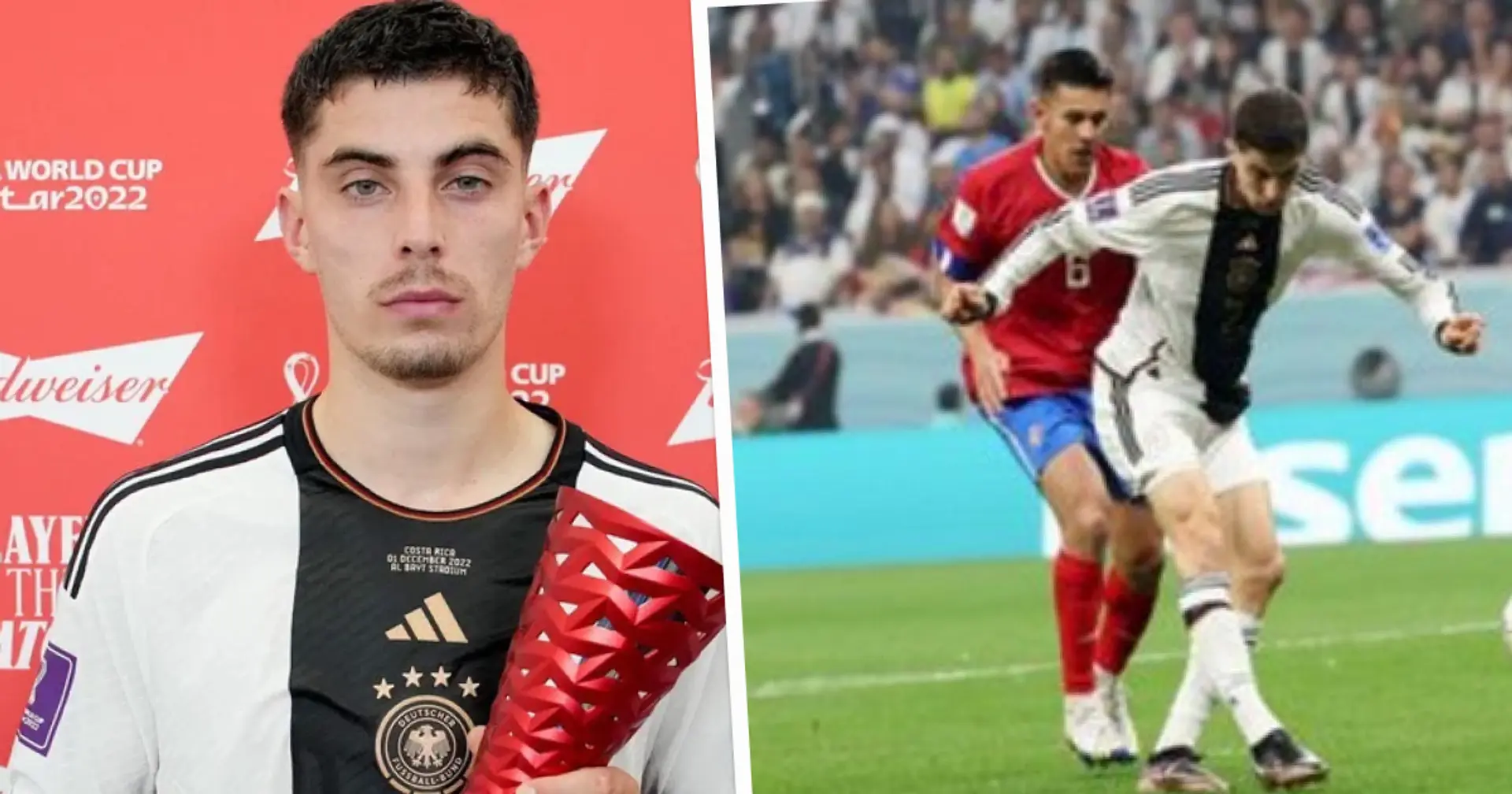 Havertz wins 5th Man of the Match Award by a Chelsea player at World Cup – looks bitter holding trophy