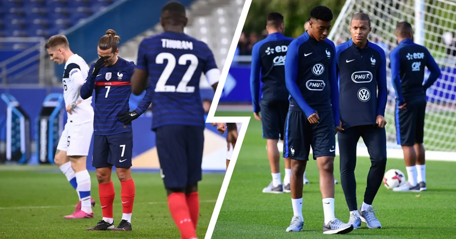 L'équipe de France s'incline 2-0 face à la Finlande, sans Mbappé ni Kimpembé
