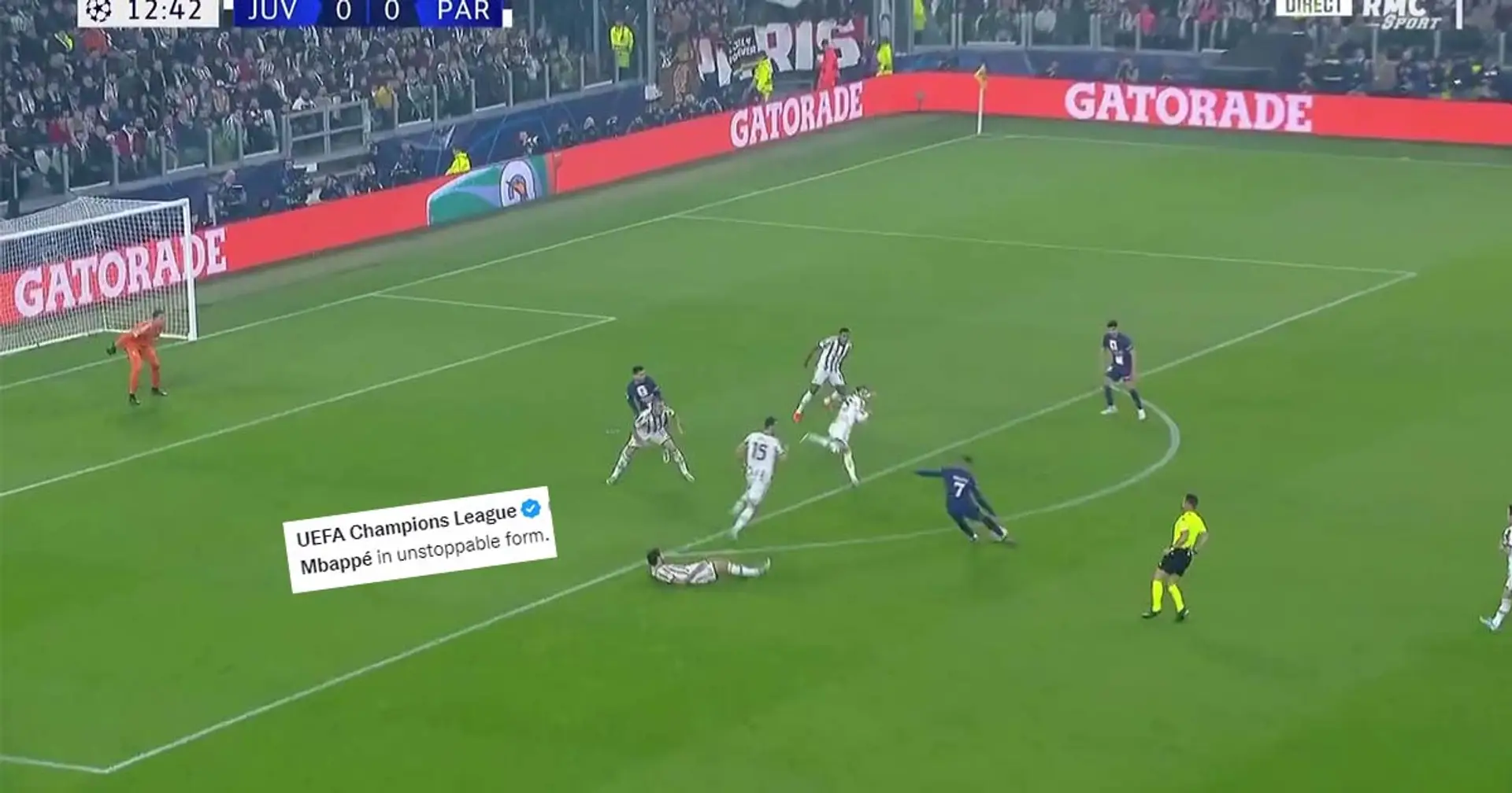"Mbappé vient de mettre Gatti sur la carte du football", Kylian fait exploser Twitter après son but de malade contre la Juve