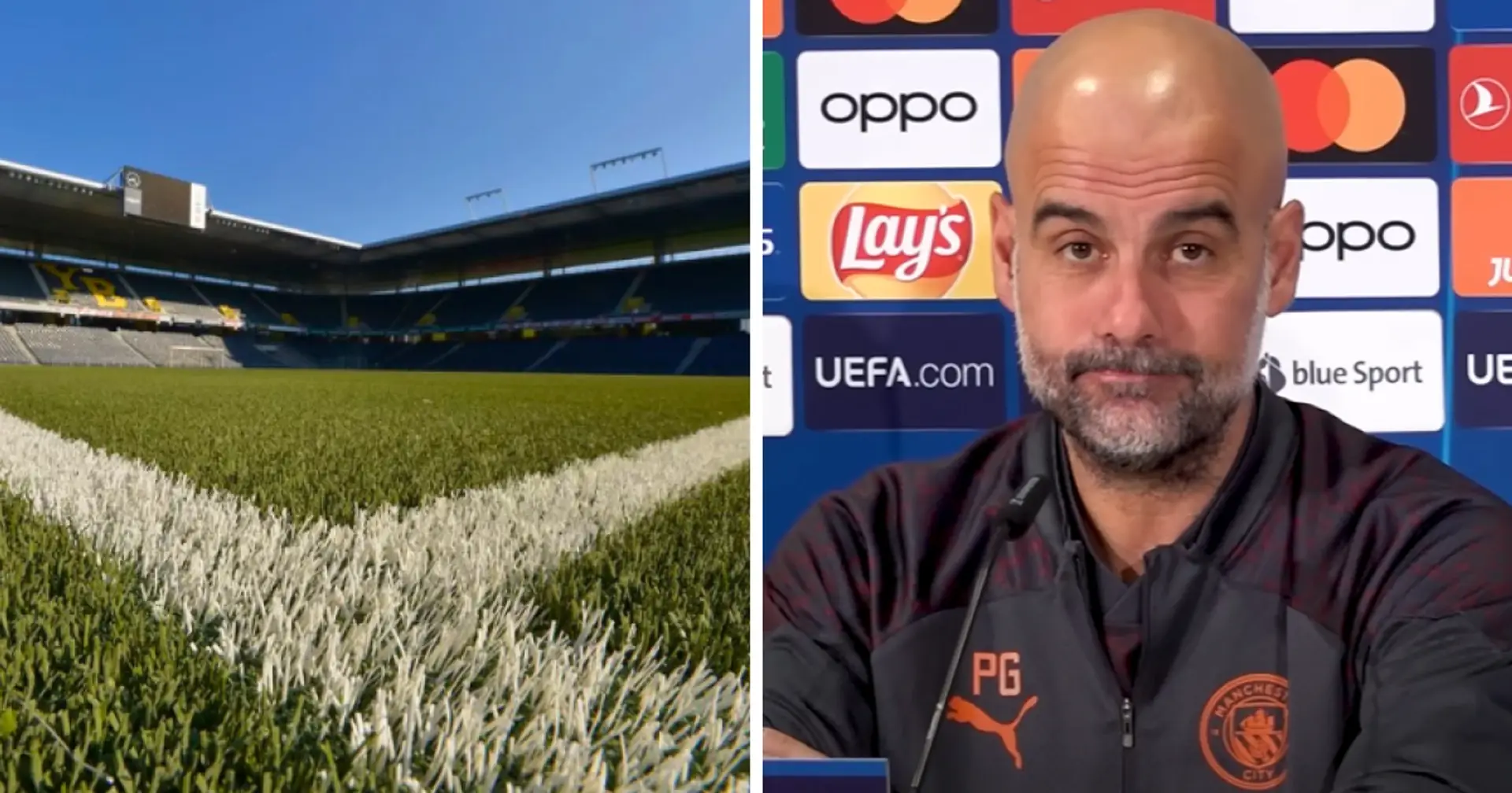 'Teams that come here have to adapt': Pep Guardiola about playing on Young Boys' plastic pitch