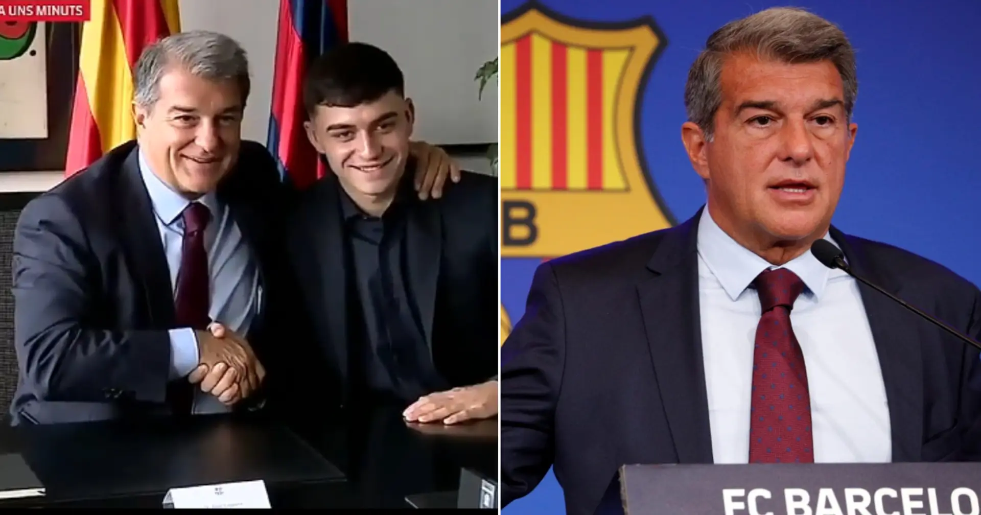 'We want him with all our lives. He's worth more than that': Laporta on Pedri's €1bn release clause
