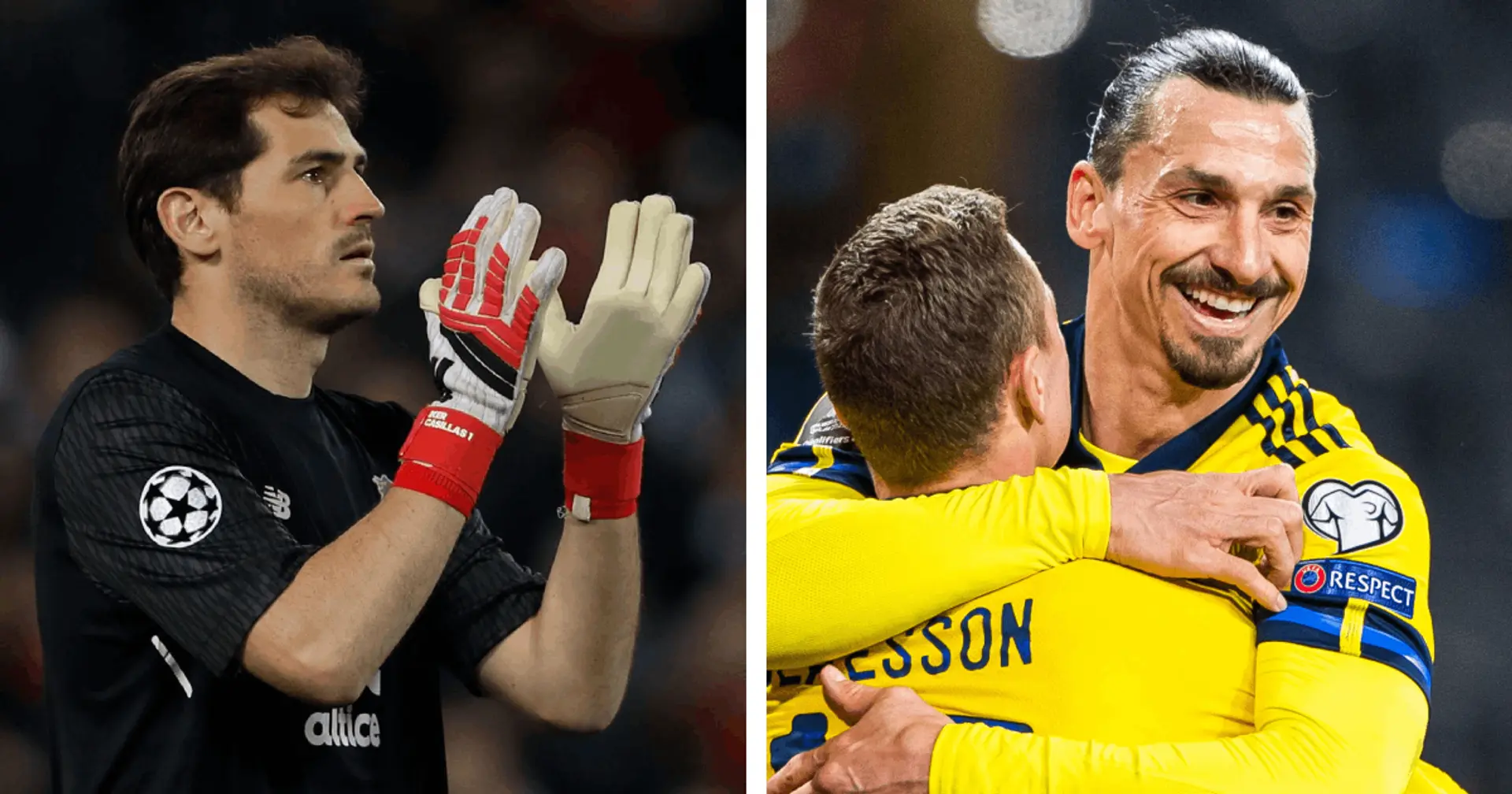Iker Casillas sends one-word message to Zlatan Ibrahimovic on his return to Sweden squad at 39