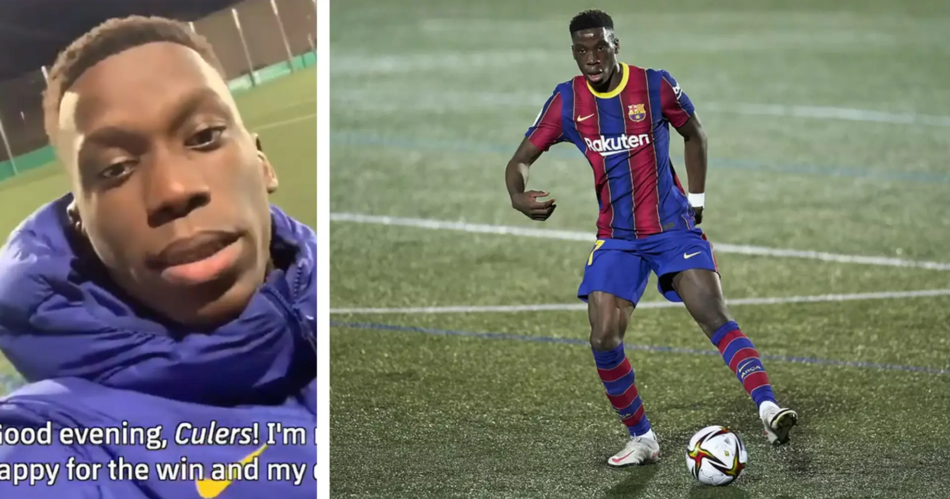 Ilaix Moriba reveals he 'couldn’t sleep' after being informed about his Barcelona debut against Cornella