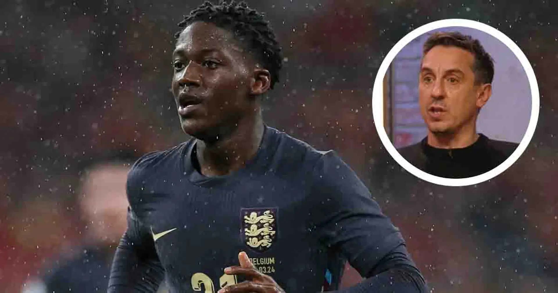 'Felt like I was watching a Brazilian midfield': Gary Neville hints at Mainoo's best role for England before Euro 2024