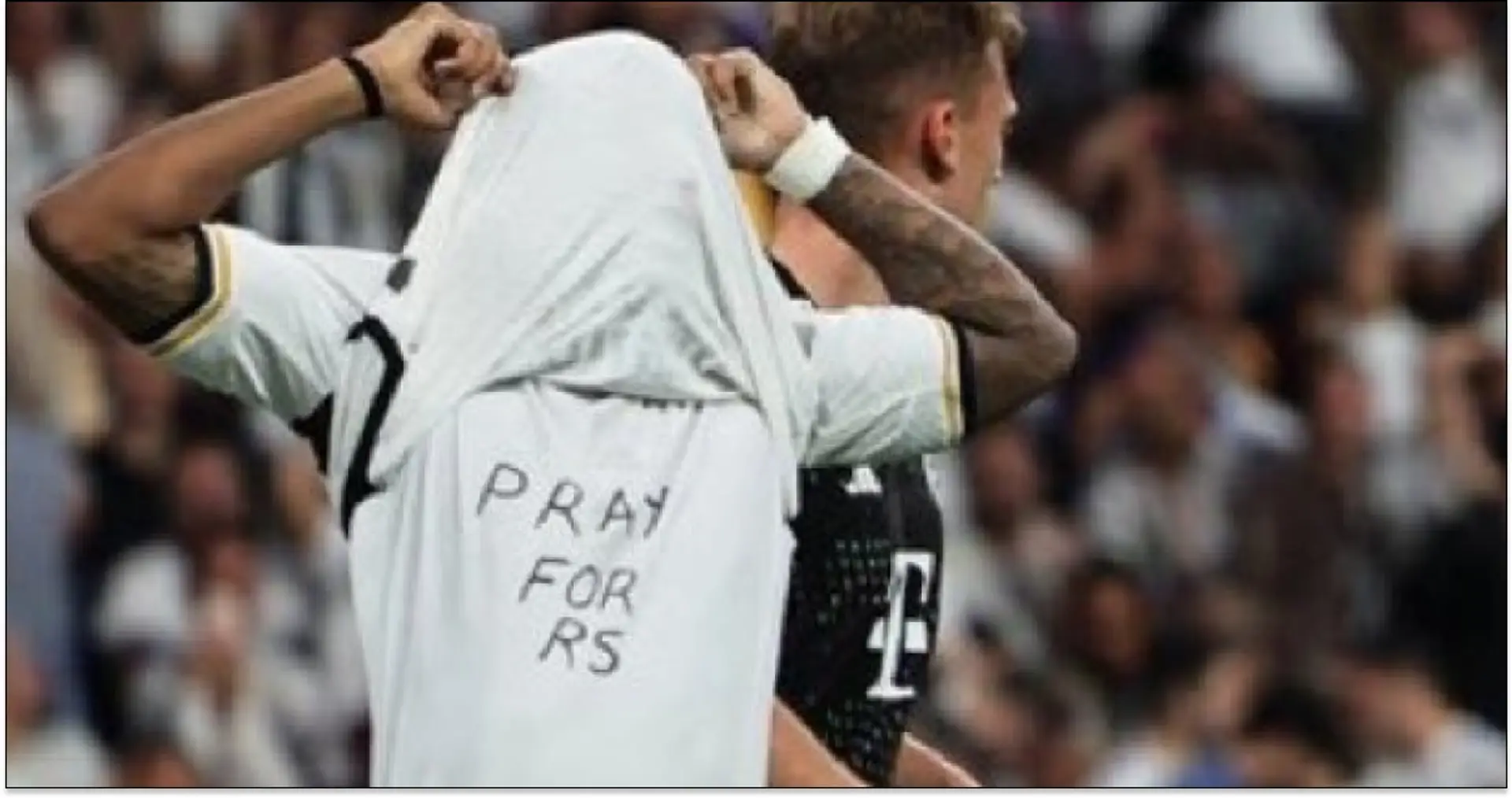"Priez pour RS" – Ce que signifie le message de Rodrydo sous son maillot