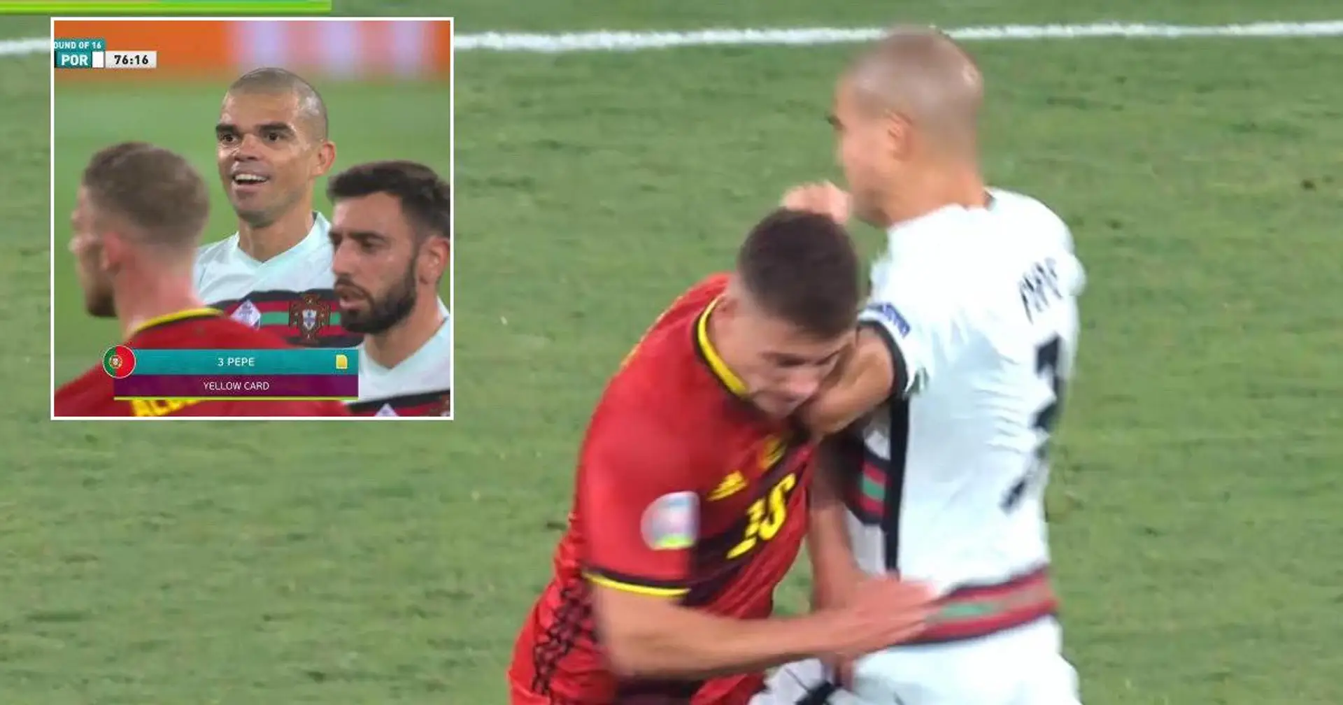 "Le classique de Pepe" devient viral sur Twitter après le geste du Portugais contre la Belgique