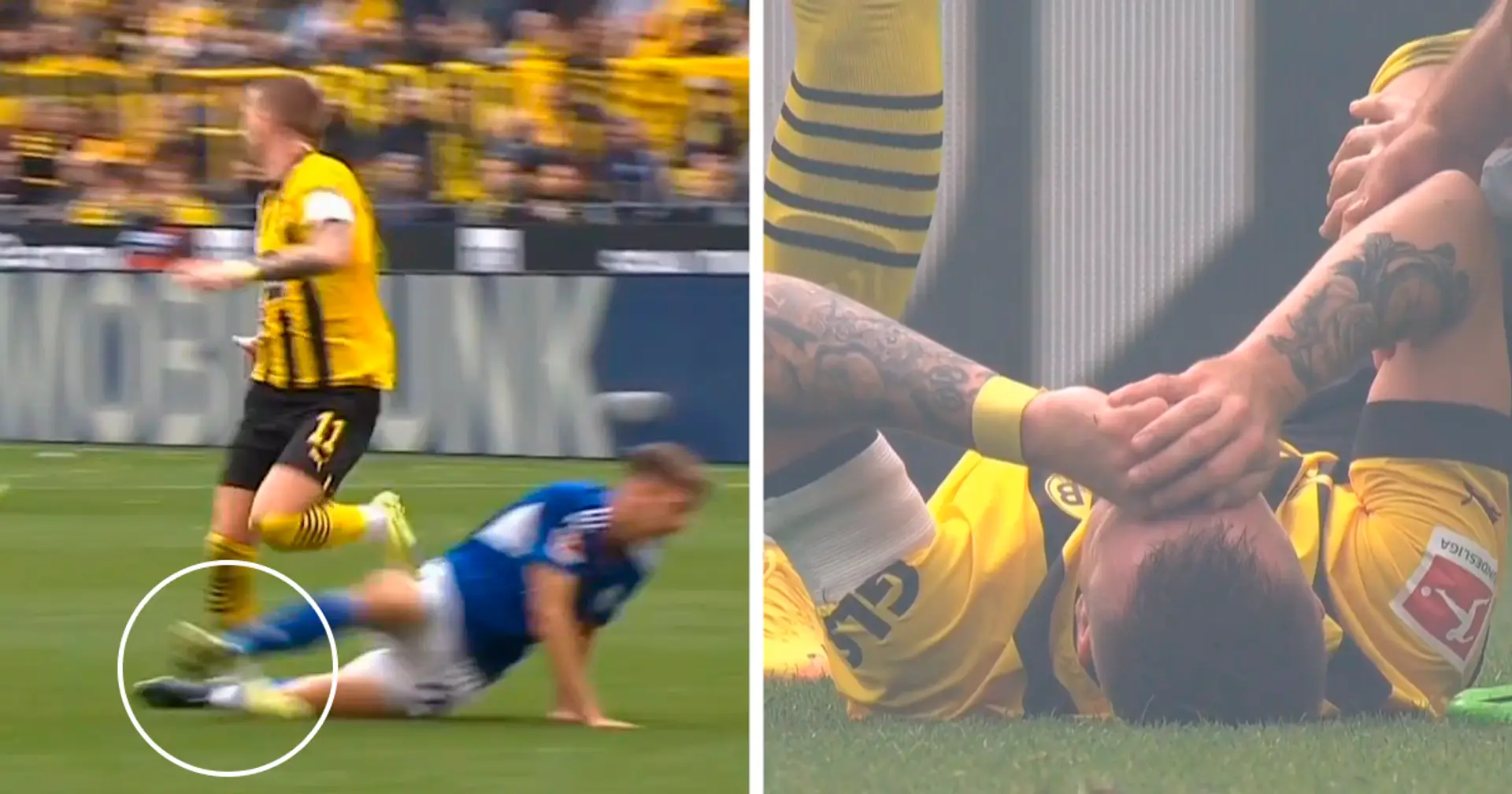 😢 Das kann nicht wahr sein! Marco Reus verletzt sich im Schalke-Spiel schwer