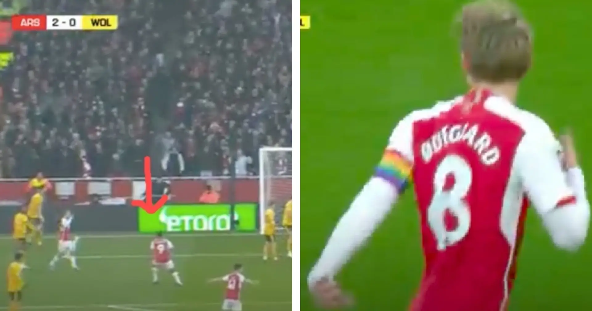 SPOTTED: Jesus' brilliant reaction to Odegaard's goal - he didn't join his skipper to celebrate