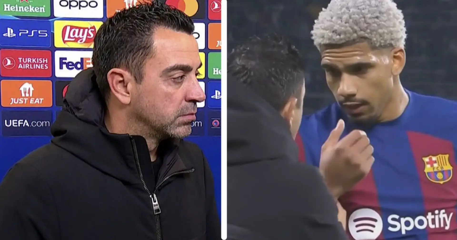 Xavi reveals what he told Barca players at 0-1 against Porto