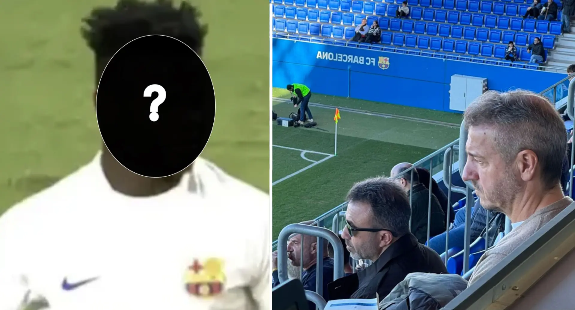 El director deportivo del Girona visto en el partido del Barça B, revelados 2 jóvenes que vino a ver en vivo