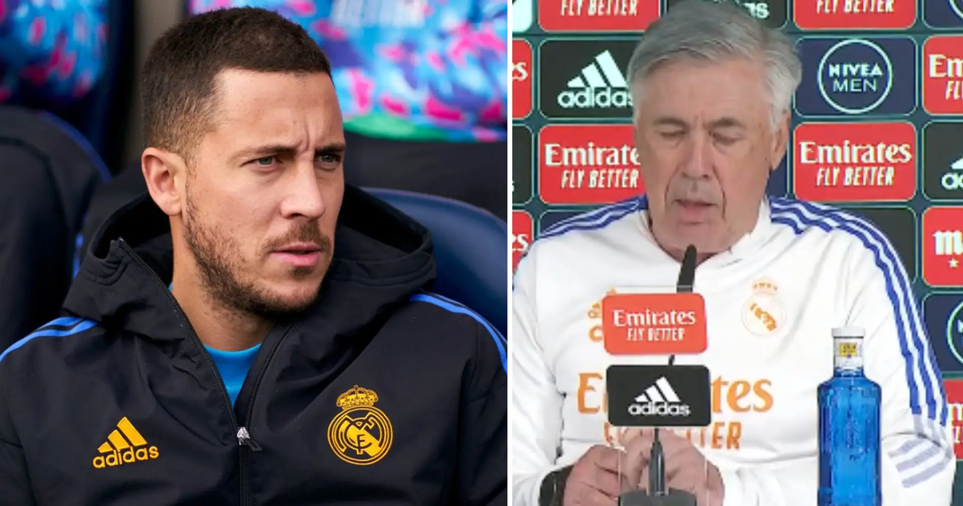 Ancelotti informa sobre el estado físico de Hazard y otros 3 jugadores