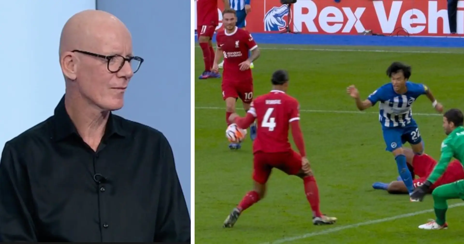 'Absolutely stunned': Former PL referee weighs in on Brighton penalty claim for Van Dijk handball