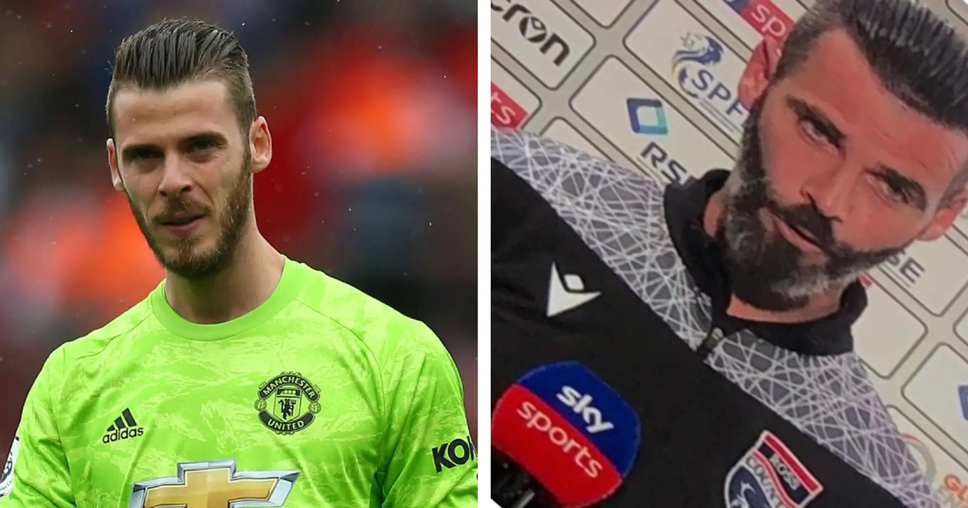 Seeing double? David De Gea shocked by doppelganger Ross County manager