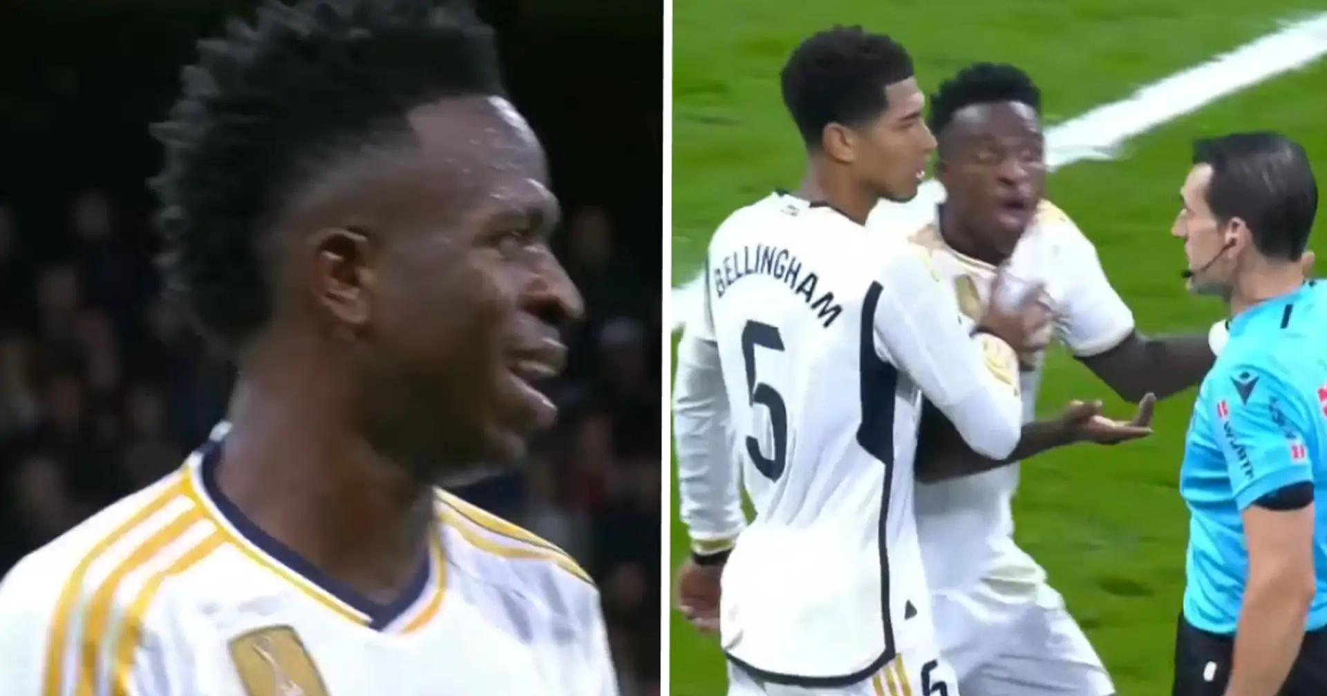 Caught on camera: Bellingham shows captain mentality to protect Vinicius from getting red card
