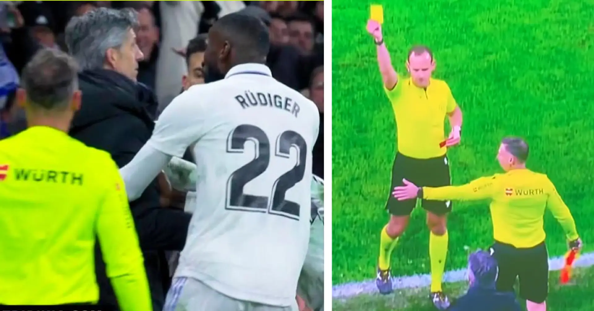 Visto: el técnico de la Real impide que el Madrid realice un saque de banda, recibe una amarilla