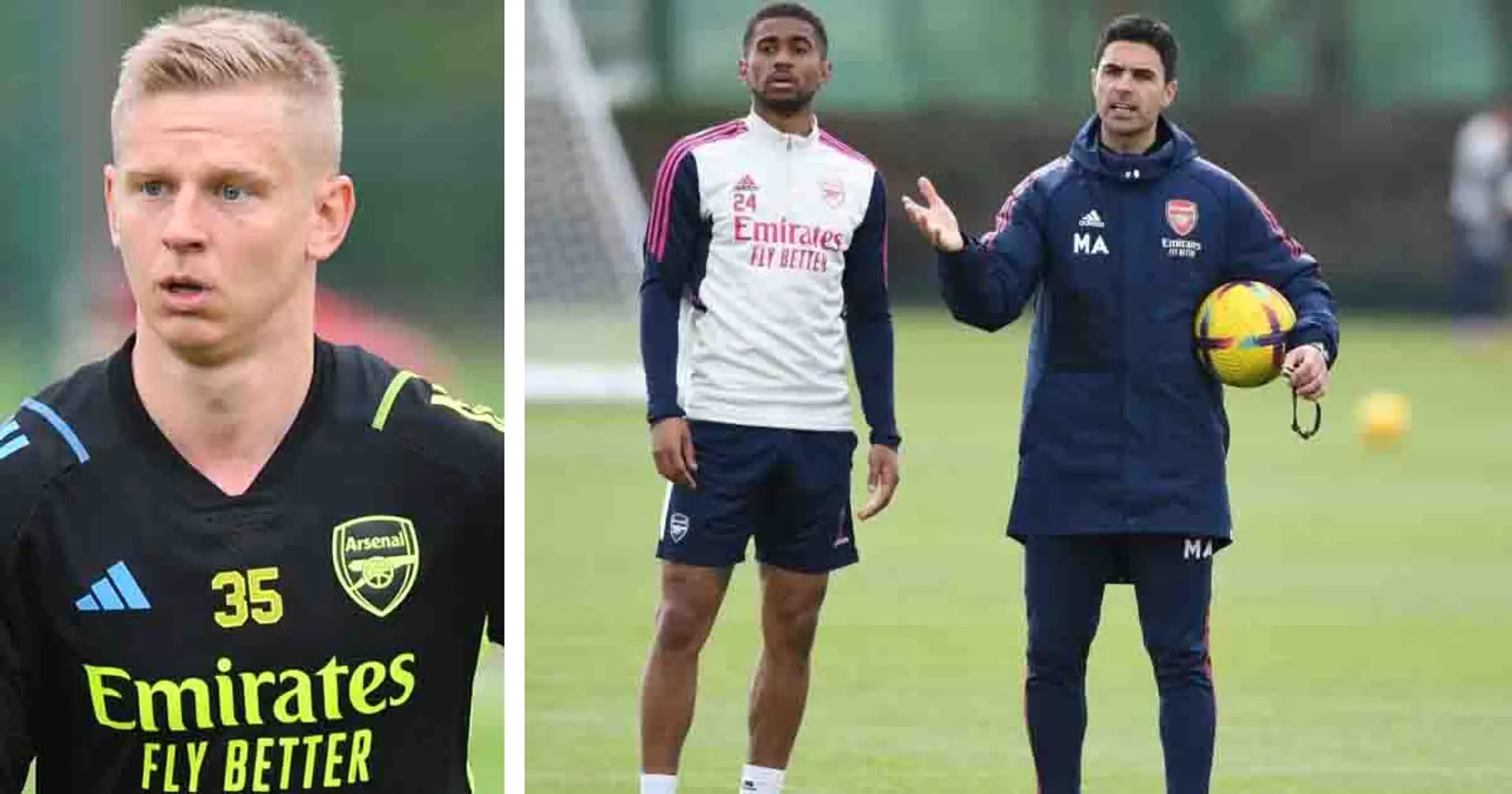 Zinchenko & 6 more Arsenal players return to training before Nottingham Forest clash