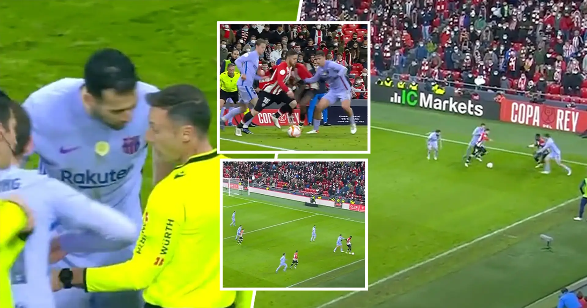 Spotted: Bilbao's epic time-wasting antics in Copa del Rey win against Barca