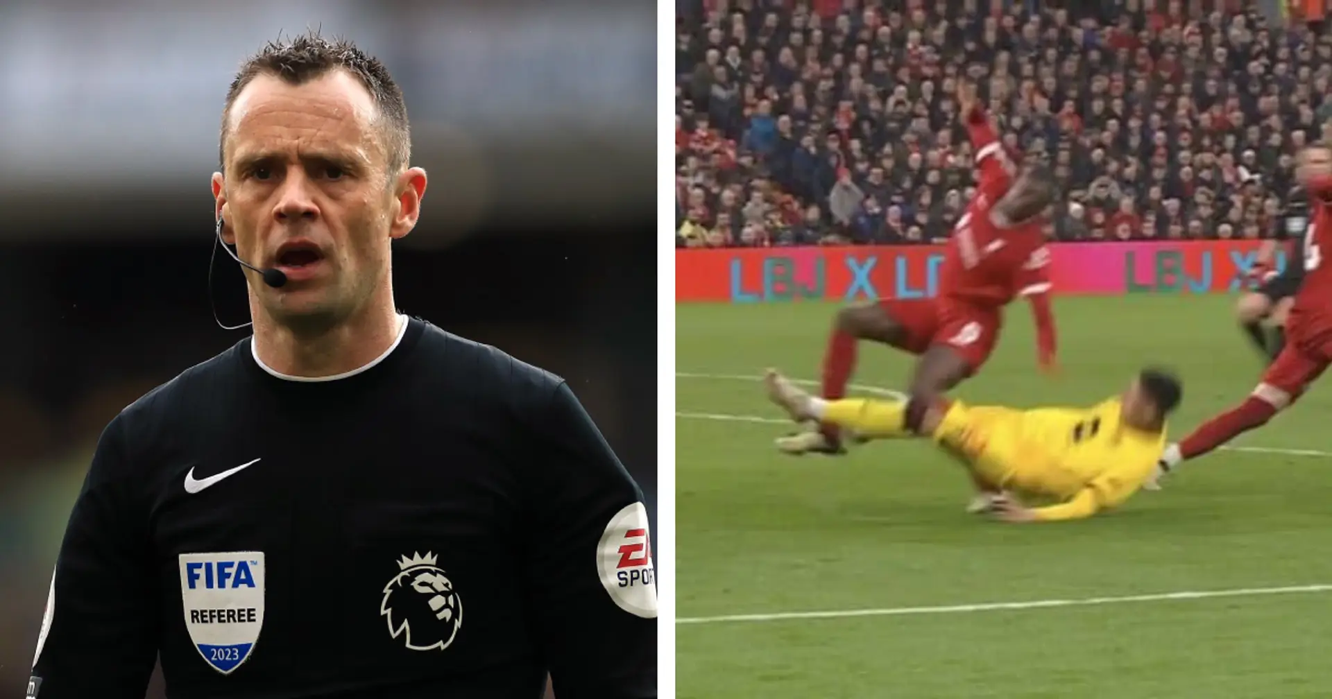 'As bad as Pickford's on Van Dijk': Liverpool fans puzzled reckless tackle on Konate went unpunished