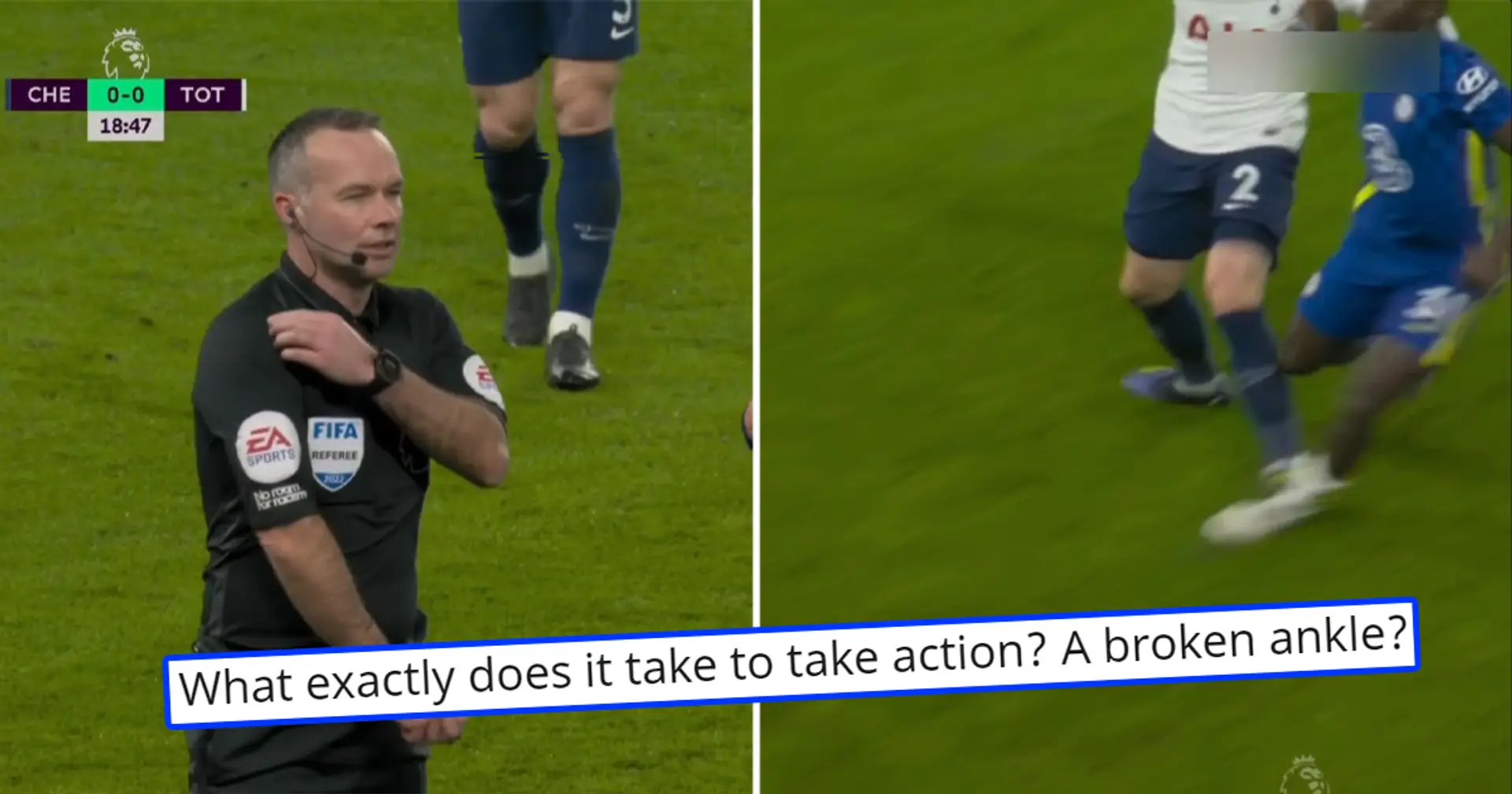'Chelsea robbed', 'totally incompetent': Chelsea fans fuming as Doherty escapes red card for brutal challenge on Sarr