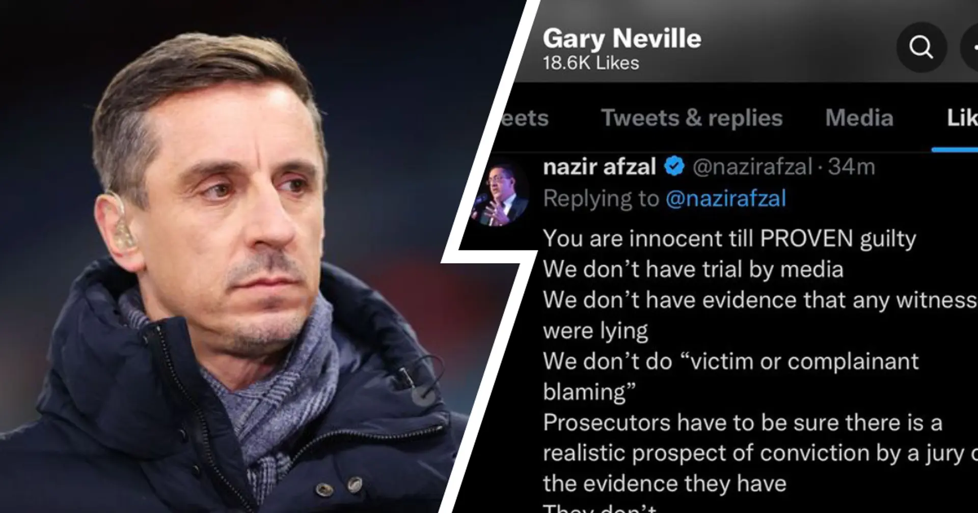 'I condemn violence against women': Gary Neville explains why he liked a tweet calling Mason Greenwood 'innocent'