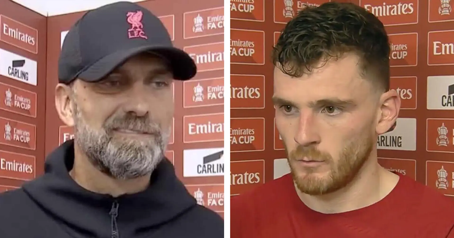 'It's not 100 per cent true but..': Klopp responds to Robertson claiming Liverpool are getting worse