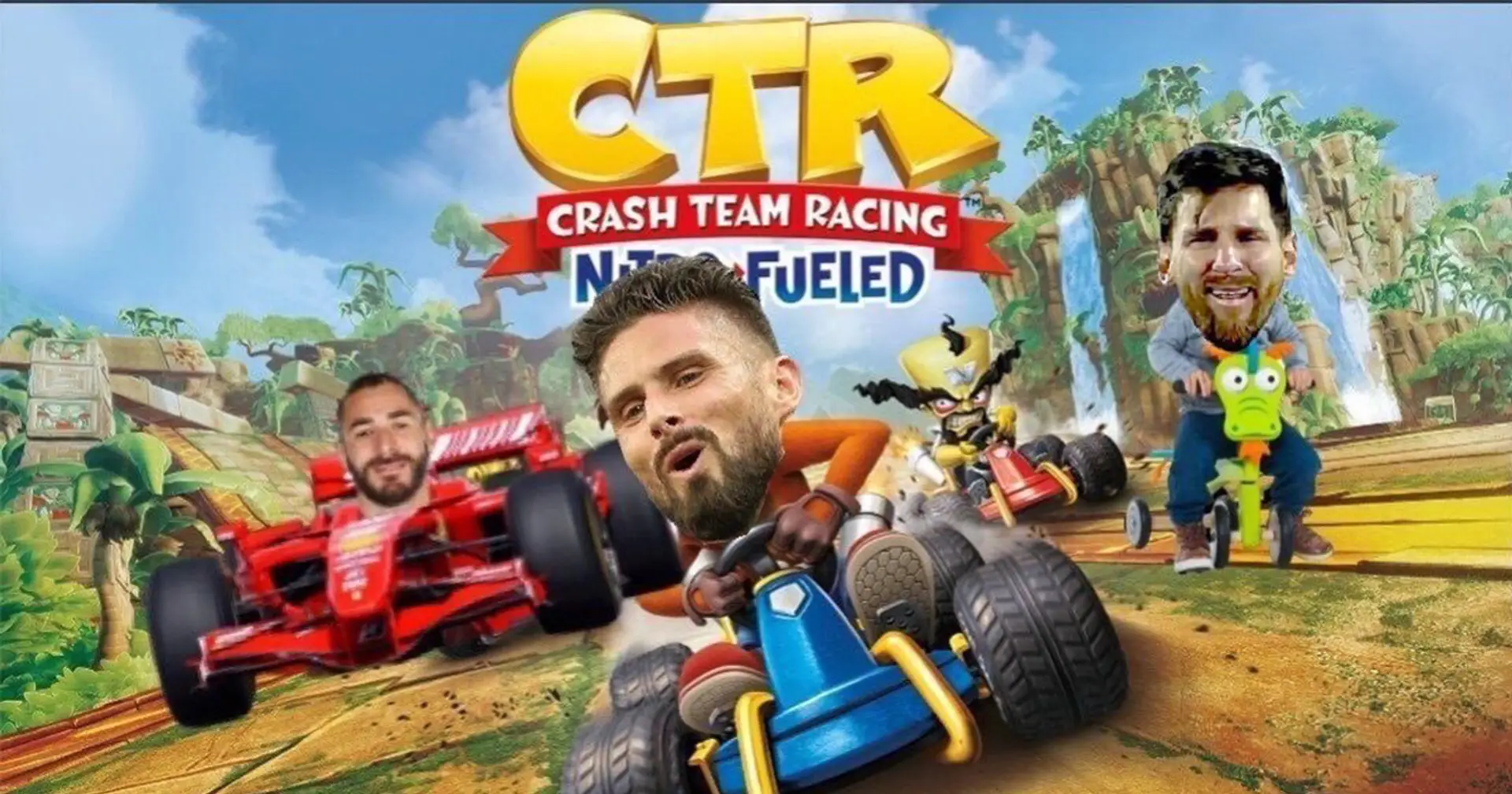The only true Crash Team Racing game cover  😂🏎