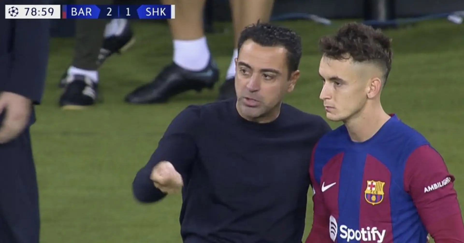 Who is this guy Xavi subbed on?
