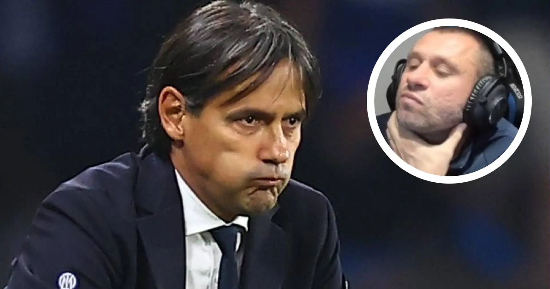"Io avrei cambiato Inzaghi", Cassano rivela perché avrebbe voluto l'avvicendamento sulla panchina dell'Inter