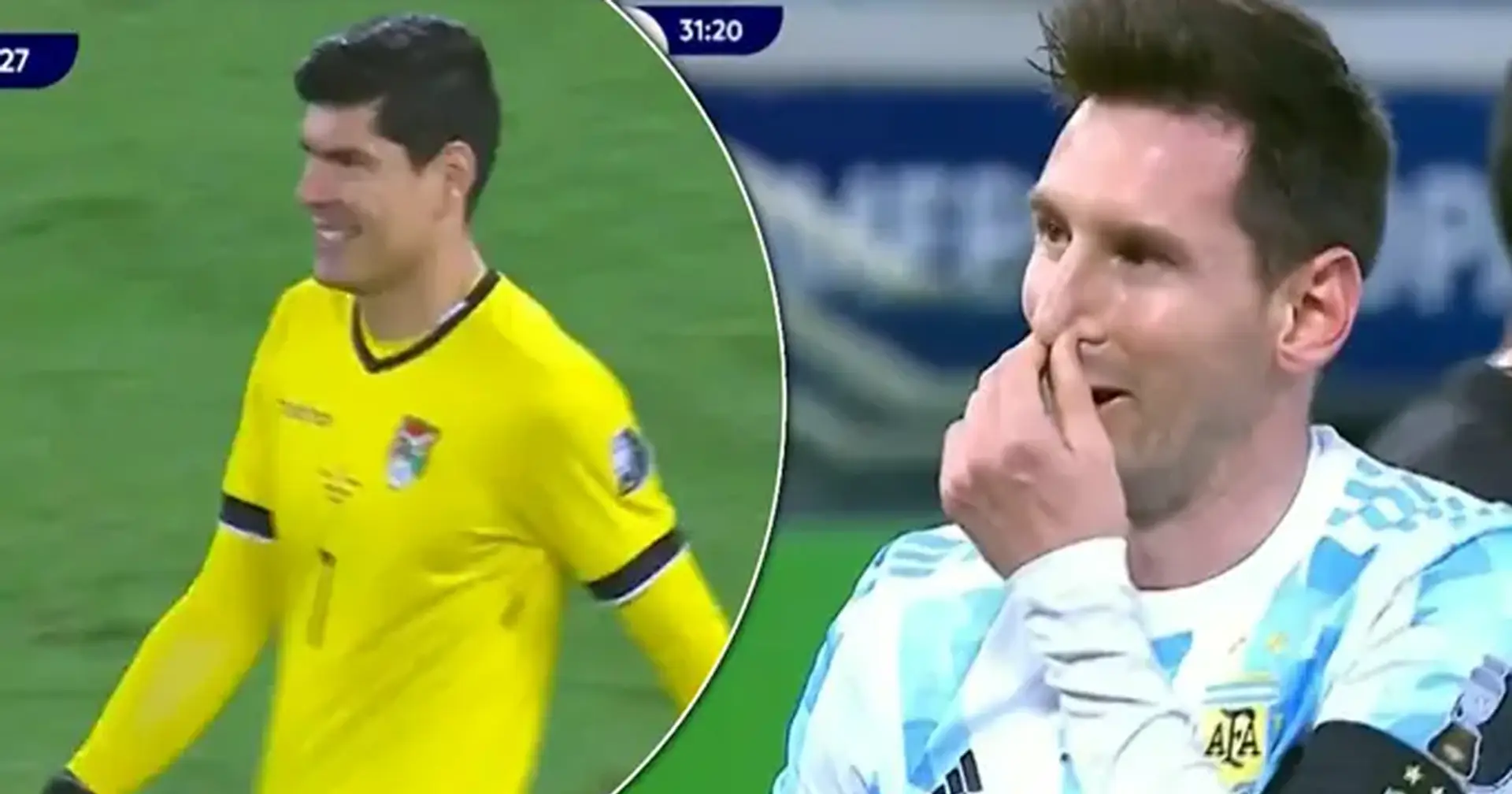 Messi y arquero boliviano comparten lindo momento antes de que Leo marque penalti