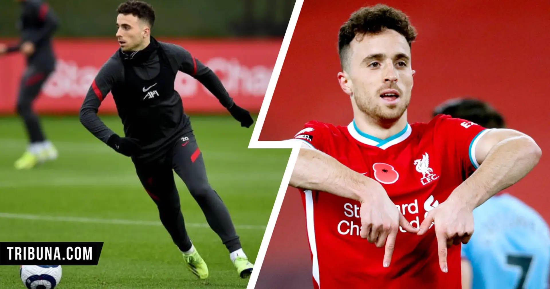 4 brilliant pictures as Diogo Jota finally returns to training for Liverpool