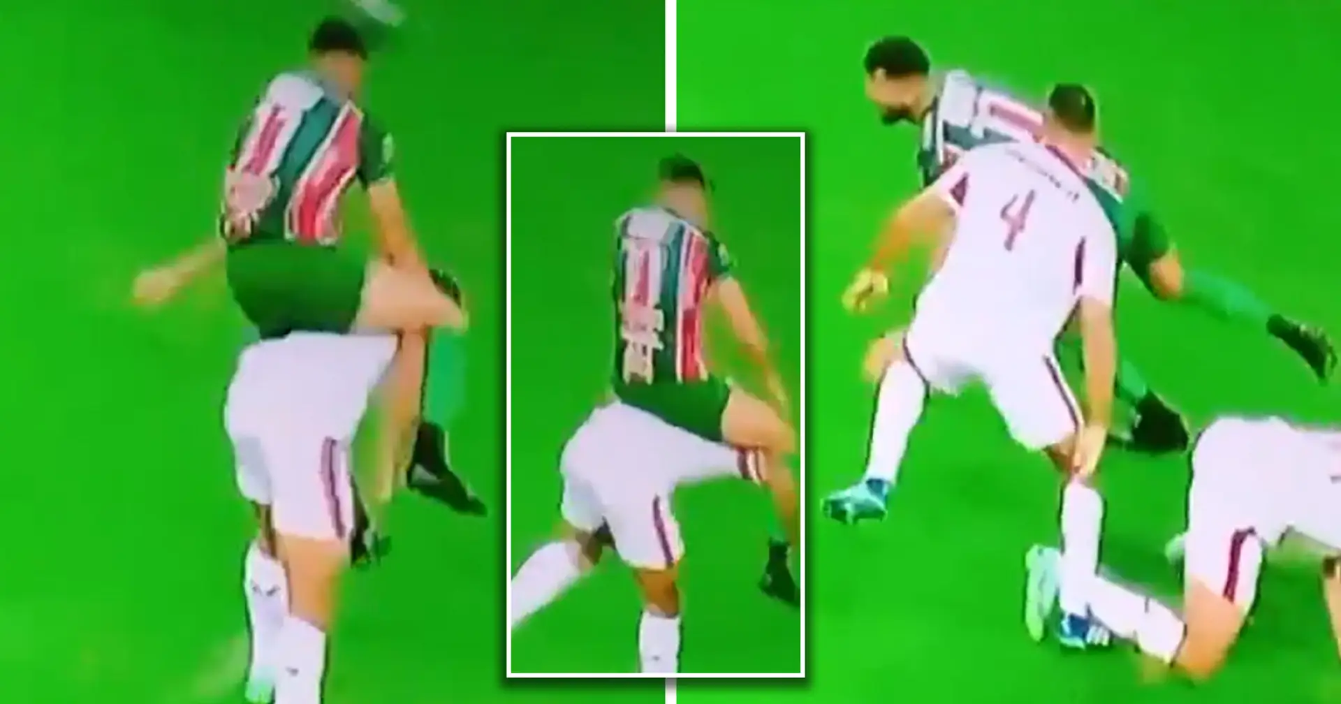 Two players sent off after one 'rides the other like a horse'