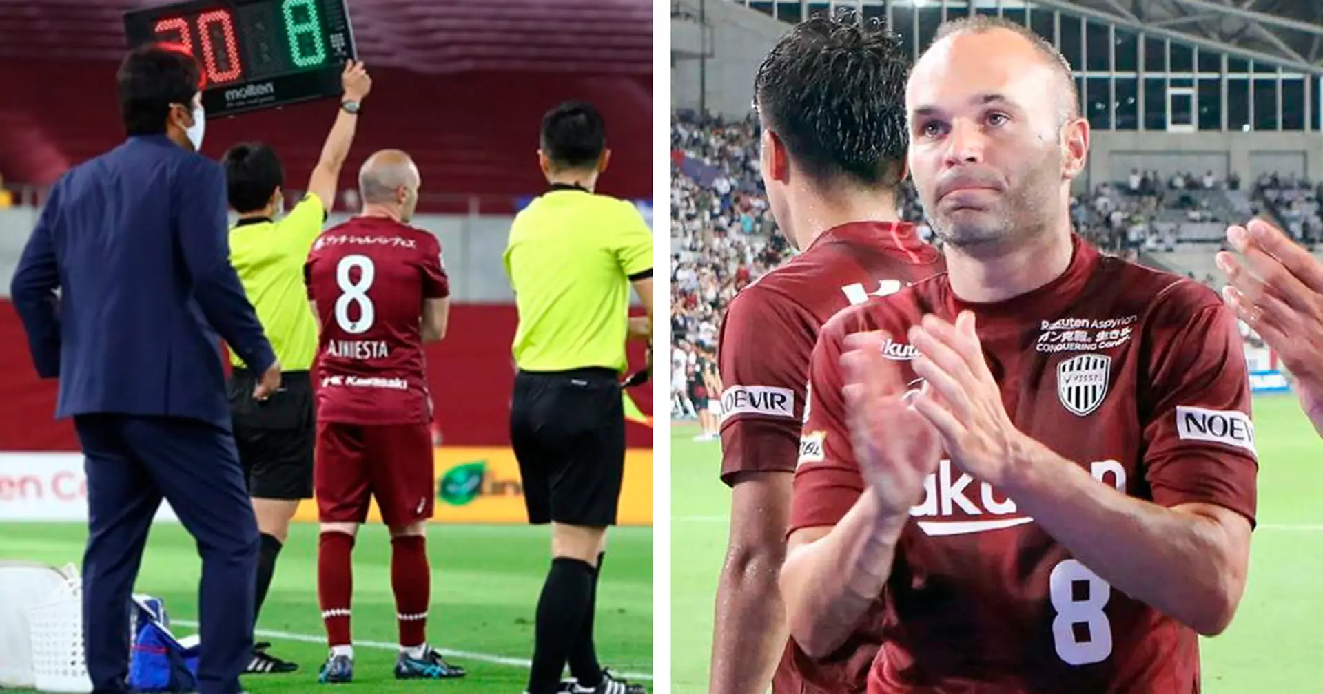 Iniesta back on the pitch for Vissel Kobe after missing 4+ months through injury