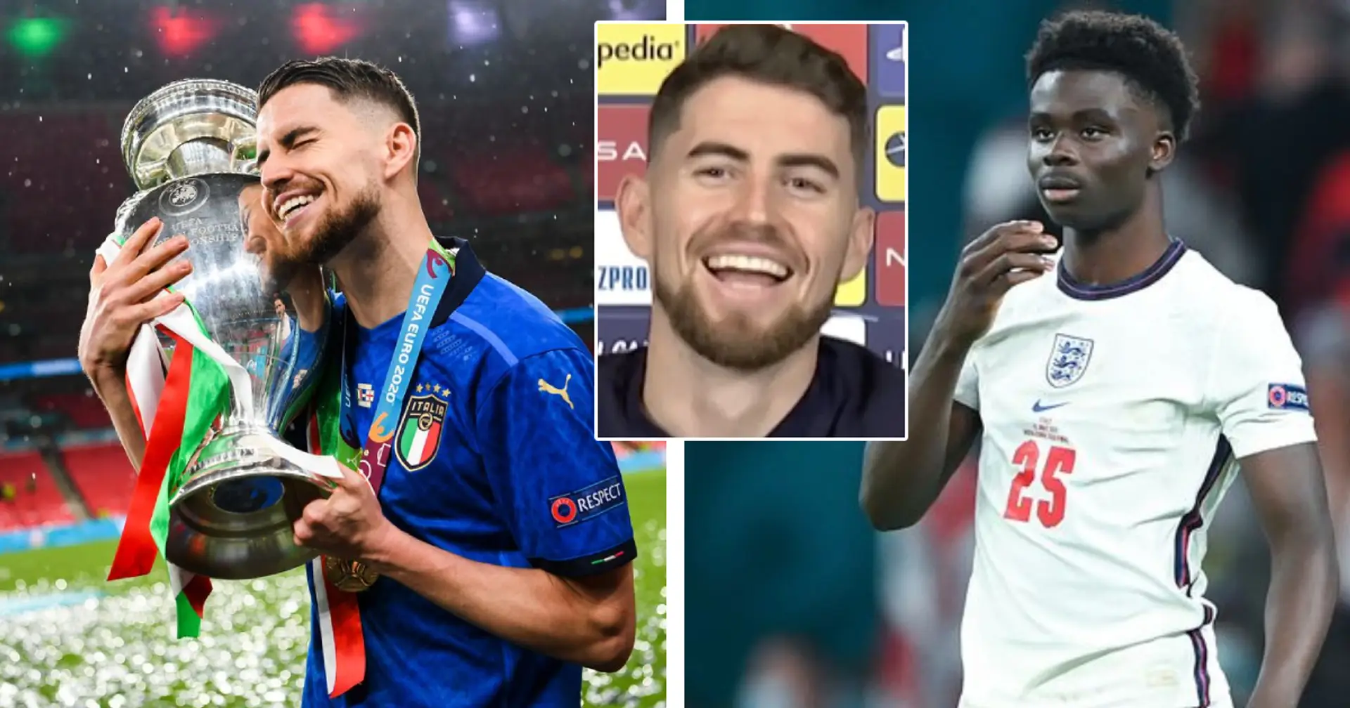 Jorginho macht eine mutige Behauptung zum verschossenen Elfer von Bukayo Saka im Finale der Euro 2020